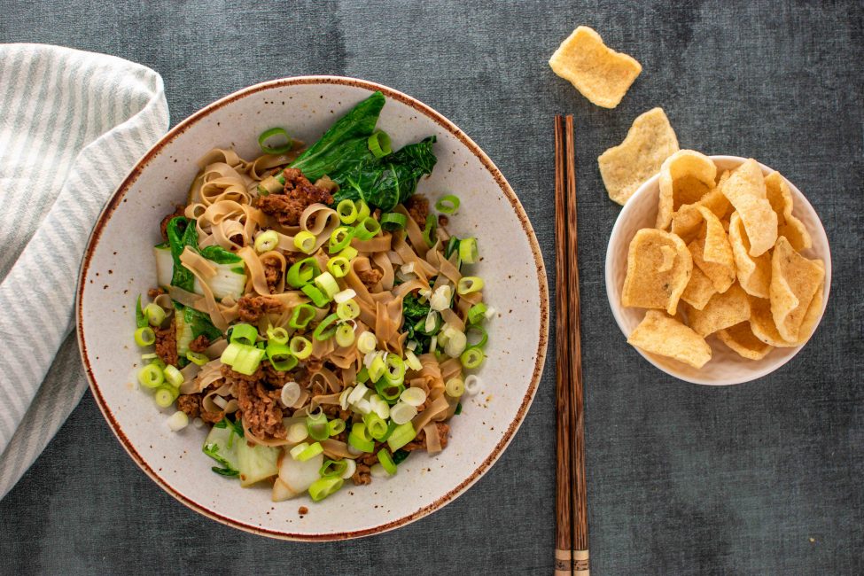 Vegetarische dan dan noodles