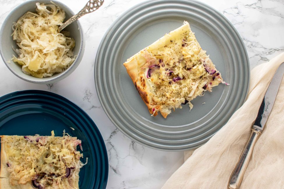 Flammkuchen met zuurkool