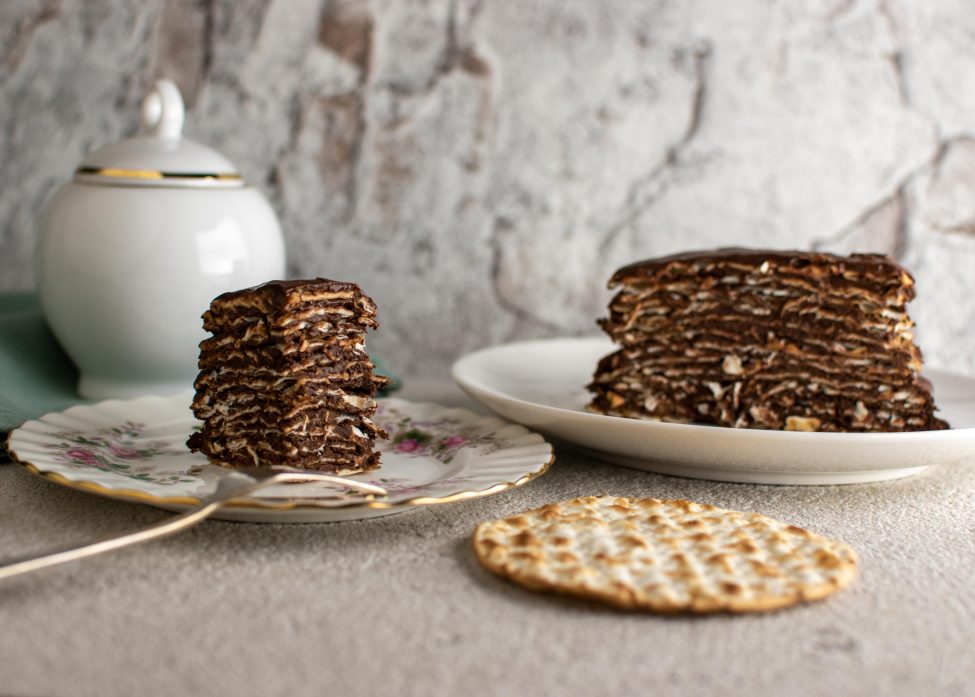 Matze taart (lekker om met restjes matze te maken!)