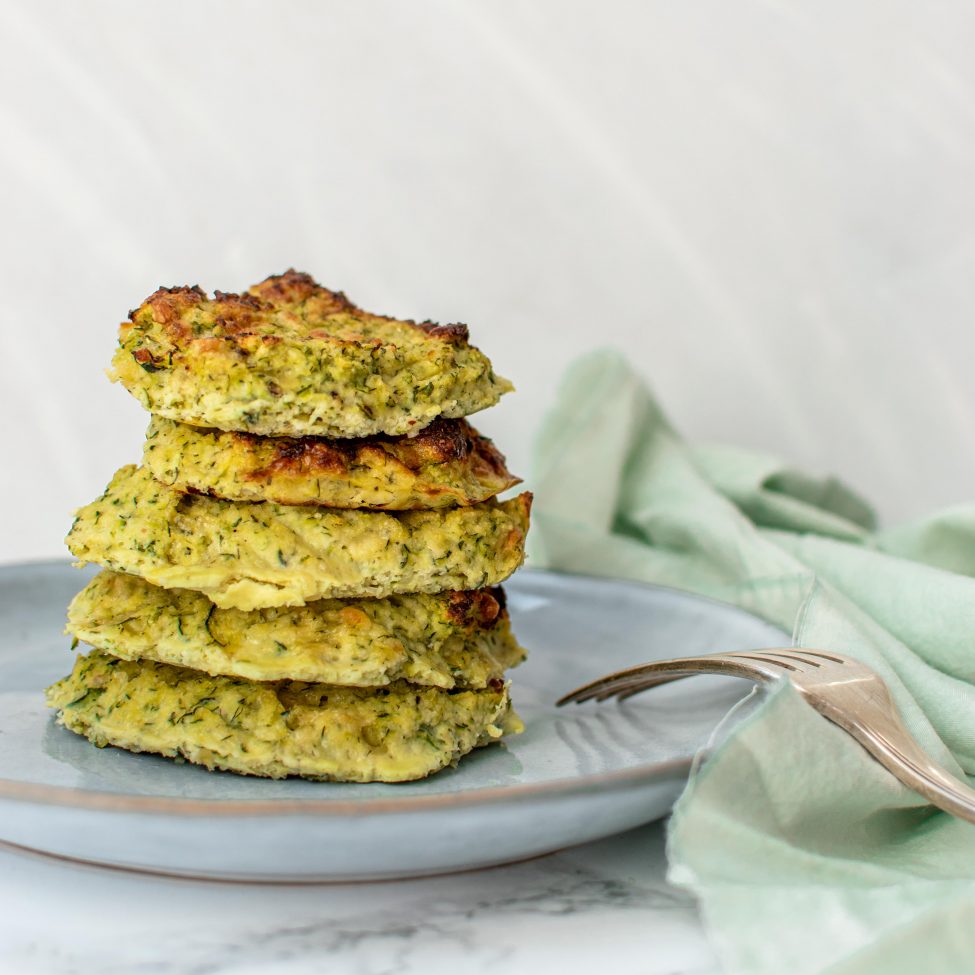 Courgettekoekjes met feta (glutenvrij)