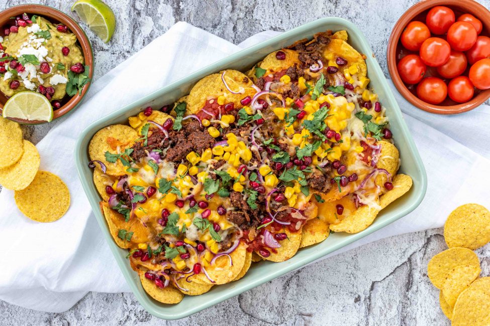 Loaded nachos met heerlijke guacamole variaties