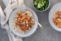 Tofu tikka met aubergine