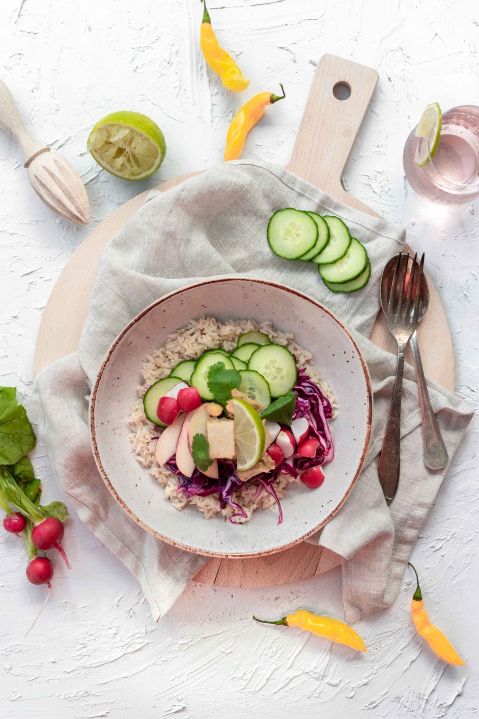 Jerk chicken met vegetarische kip